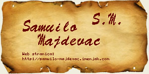 Samuilo Majdevac vizit kartica